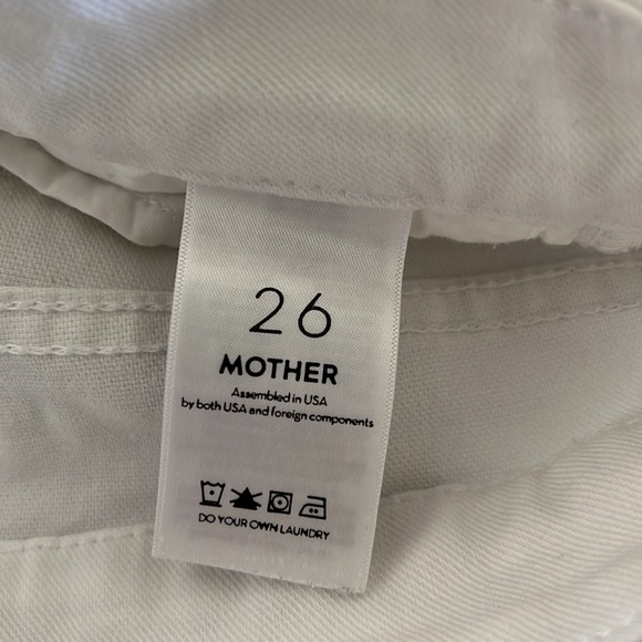MOTHER a looker crop white jeans 26 - Picture 4 of 4